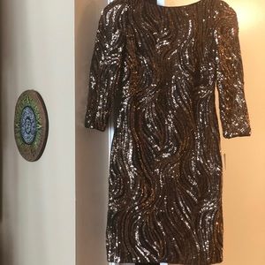 Aidan Mattox sequinned cocktail dress